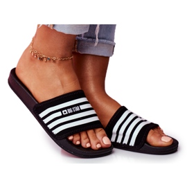 Ženske papuče Big Star Black FF274A353 bijela crna