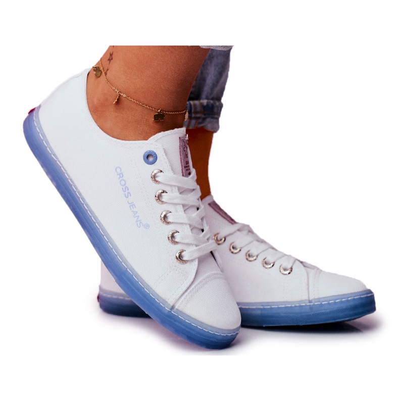 Ženske tenisice Cross Jeans Bijela Plava FF2R4077C