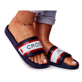 Ženske papuče Cross Jeans Navy Blue FF2R4160C tamnoplava