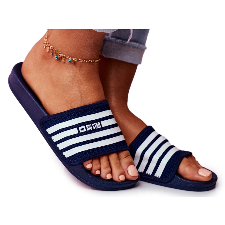 Ženske papuče Big Star Navy Blue FF274A356 plava