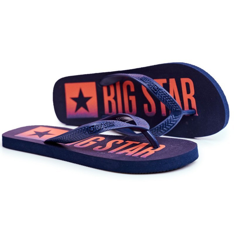 Muške papuče Japanke Big Star Navy Blue FF274A468 plava