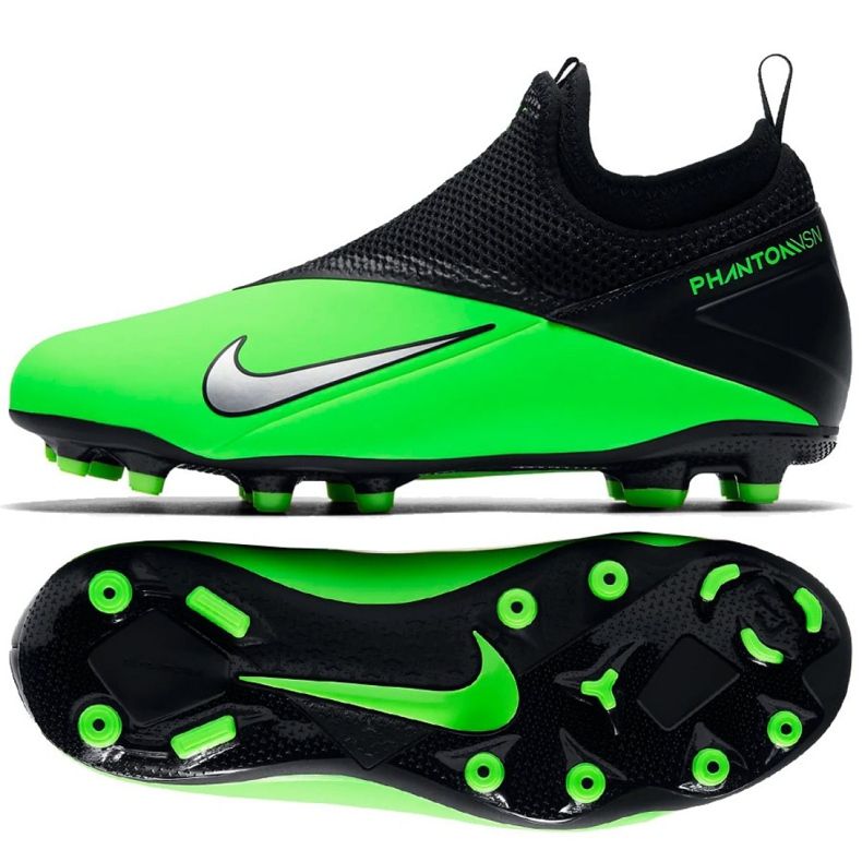 Nike Phantom Vsn 2 Academy Df Fg / MG Jr CD4059 306 nogometne cipele raznobojna zelena