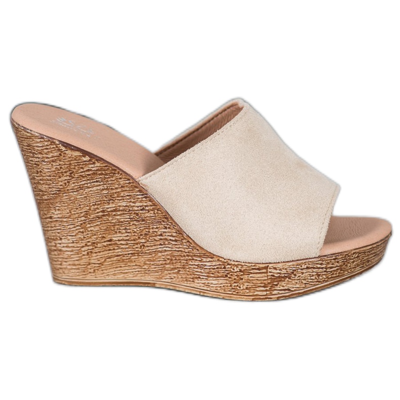 Small Swan Lagane papuče od antilopa smeđa