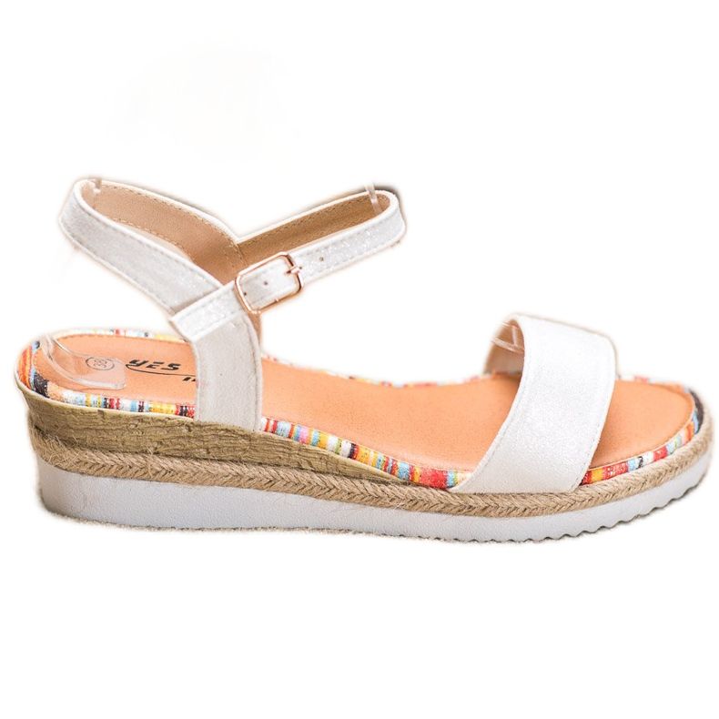 Yes Mile Udobne sandale od antilopa bijela