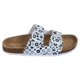 SHELOVET Udobne papuče s uzorkom bijela crna siva