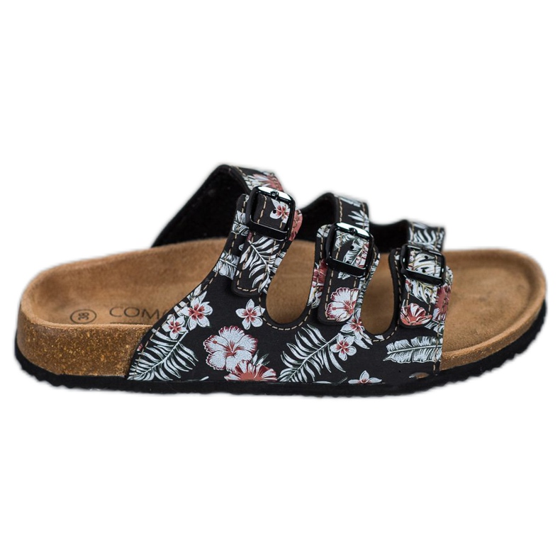 SHELOVET Udobne papuče s uzorkom bijela crno raznobojna