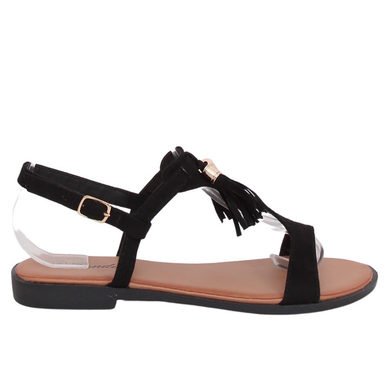 Crne ženske sandale 222-30 Crne crno