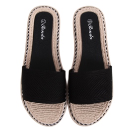 Crne ženske crne papuče 35-185 Crne crna