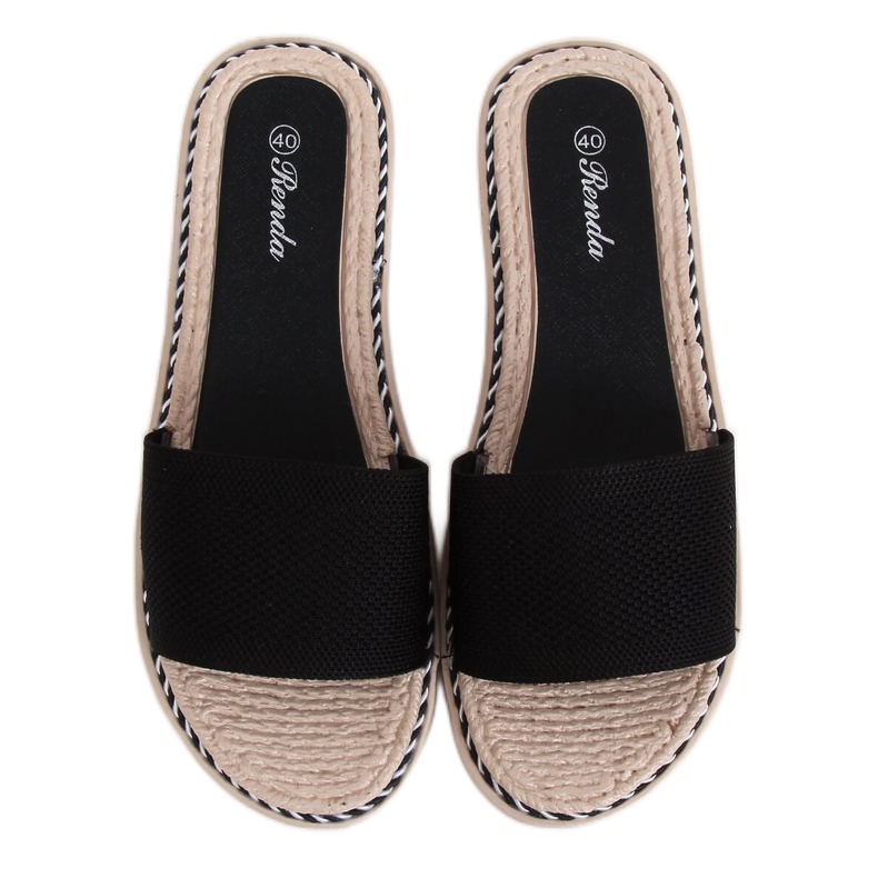 Crne ženske crne papuče 35-185 Crne crno