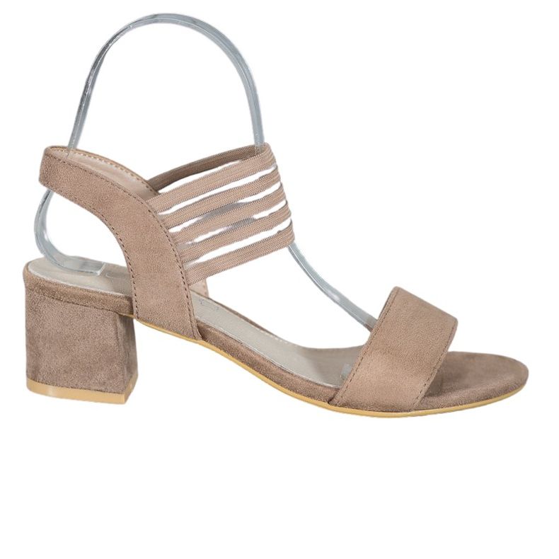 Filippo Klizne sandale na post smeđa