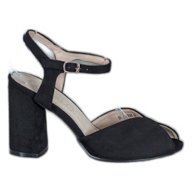 Filippo Crne sandale na šanku crna