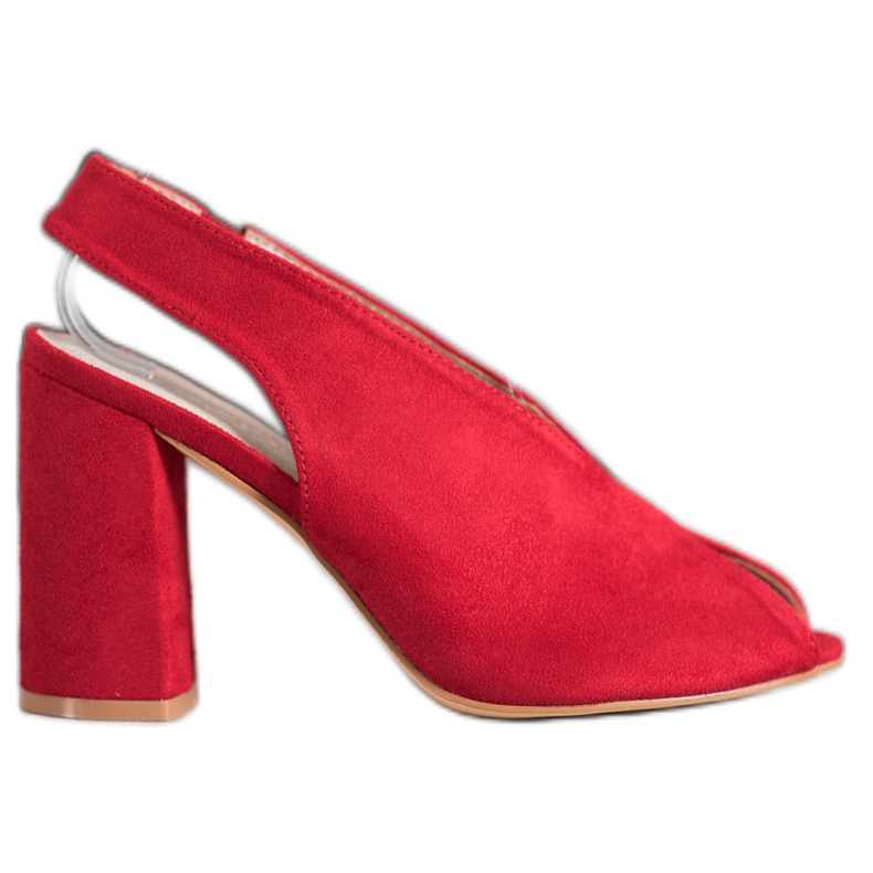 Filippo Klizne sandale na šanku crvena
