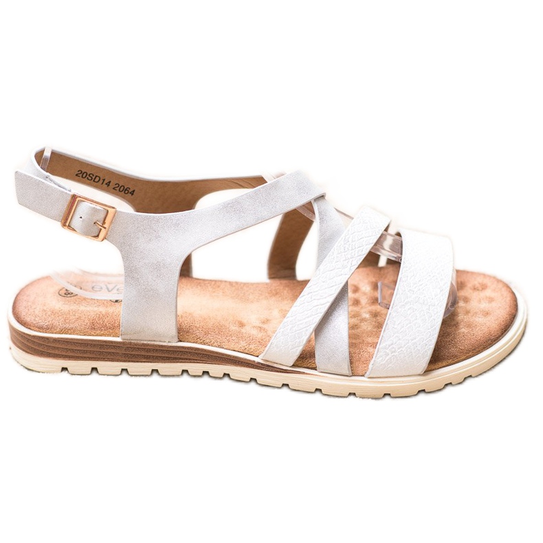 Evento Bijele sandale s eko kožom bijela