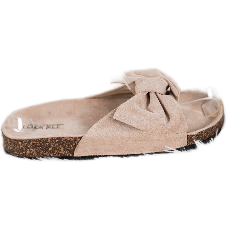 SHELOVET Papuče od antilopa s mašnom smeđa