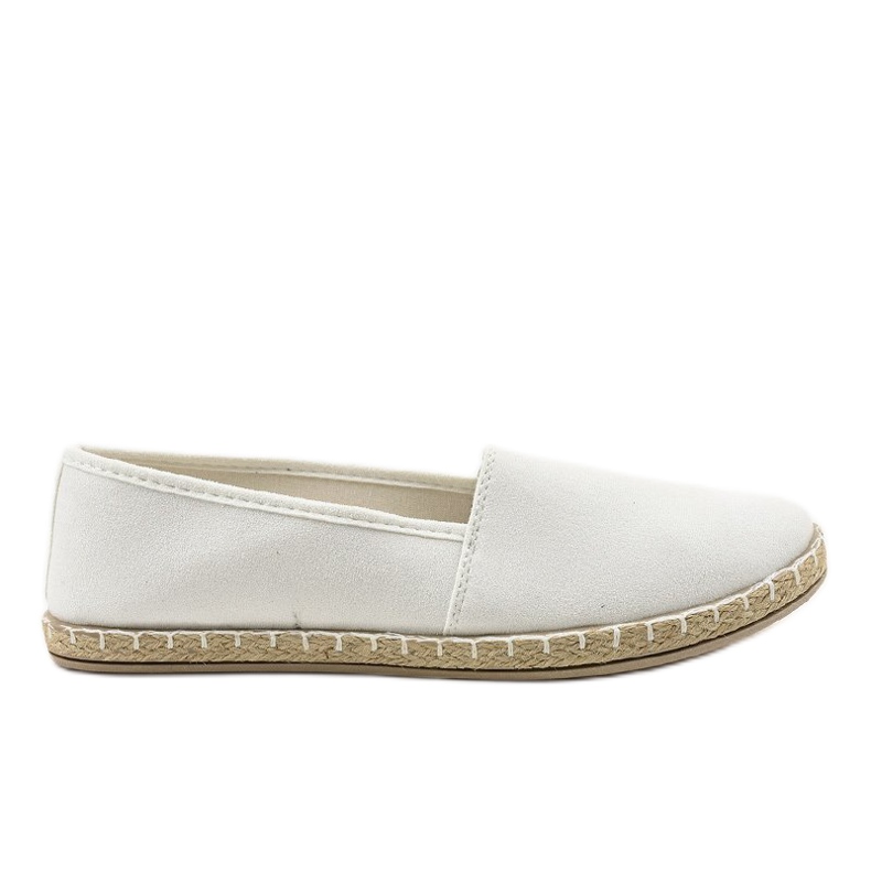 Srebrne slip-on espadrile D1K-19 siva
