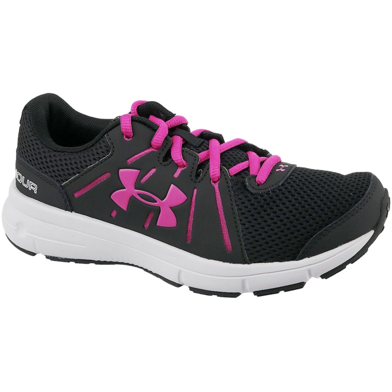 Under Armour W Dash Rn 2 W 1285488-003 cipele crno ružičasta