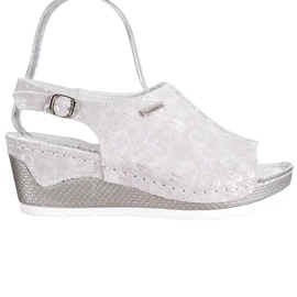 Filippo Sandale odjevene u kožu siva