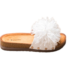 Seastar Bijele papuče s resama bijela