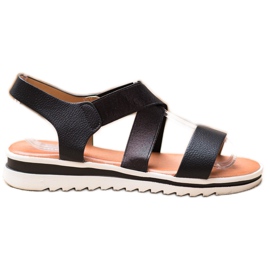 Weide Sandale na platformi crna