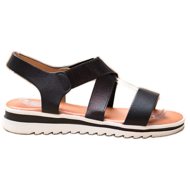 Weide Sandale na platformi crno