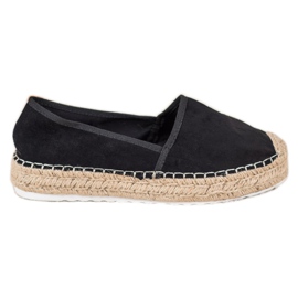 Seastar Espadrile od crne antilopa crna