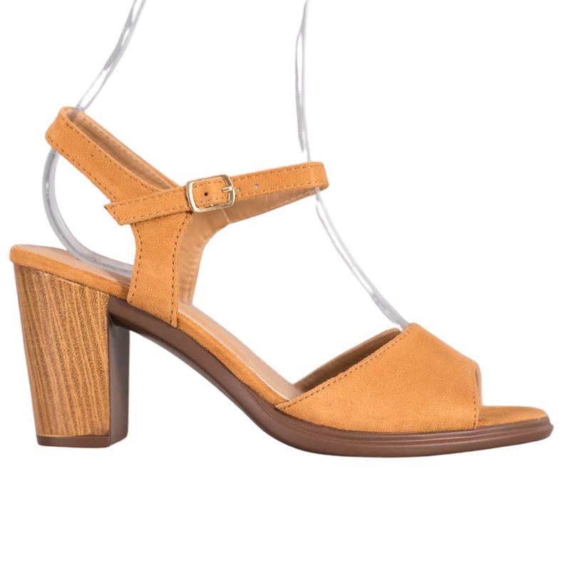 SHELOVET Sandale od devine antilopa smeđa