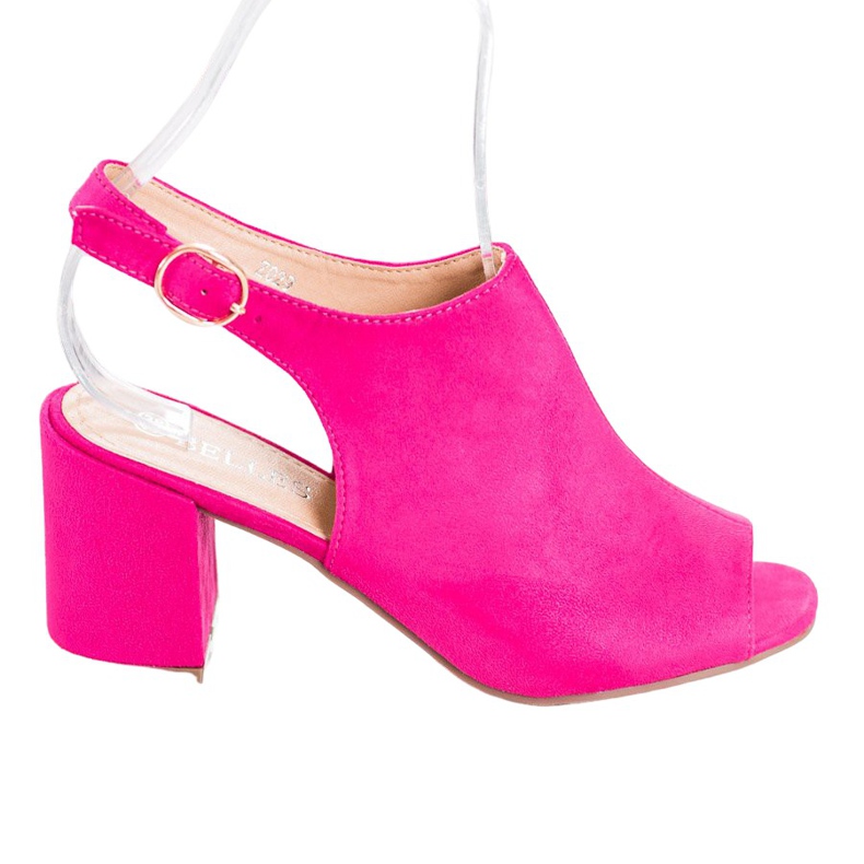 SHELOVET Klasične sandale na visoku petu ružičasta