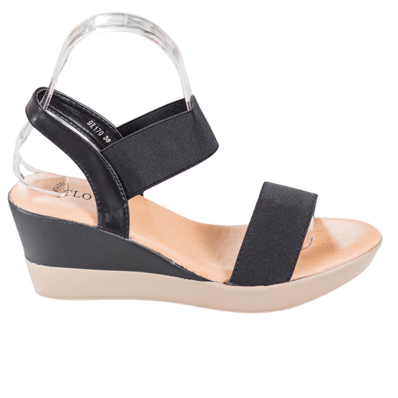 Clowse Lagane klizne sandale crno