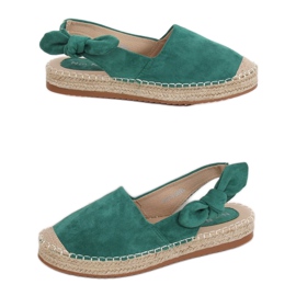 Zelene espadrile za žene 3016 Zelene zelena