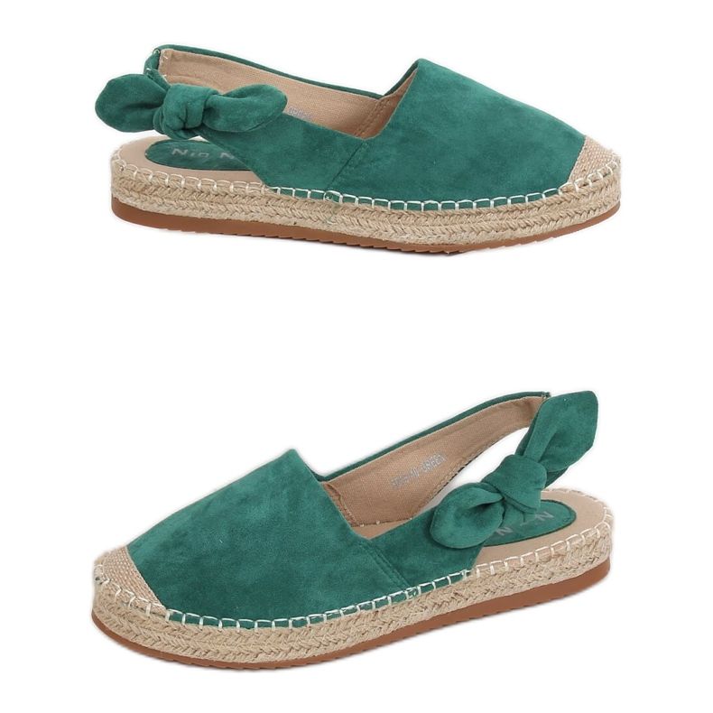 Zelene espadrile za žene 3016 Zelene zelena