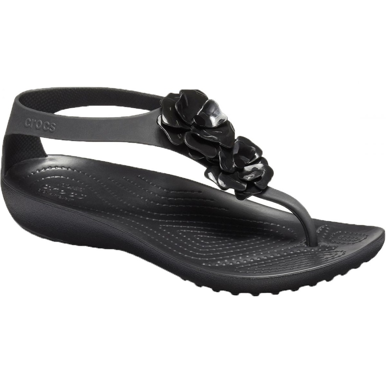 Crocs Serena ukrašavajući preklop W 205600-060 crno ružičasta