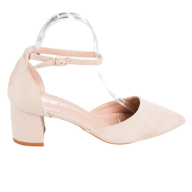 SHELOVET Klasične pumpe sa kopčom smeđa