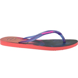 Havaianas Slim Paisage 4132614-6024 japanke tamnoplava ružičasta