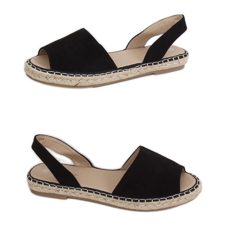 Crne crne 99-26A Crne espadrile crno