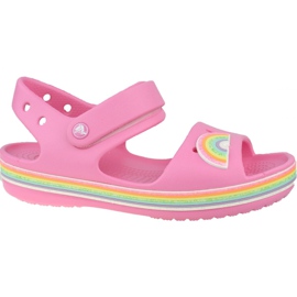 Crocs Imagination Sandal Ps 206145-669 crna ružičasta