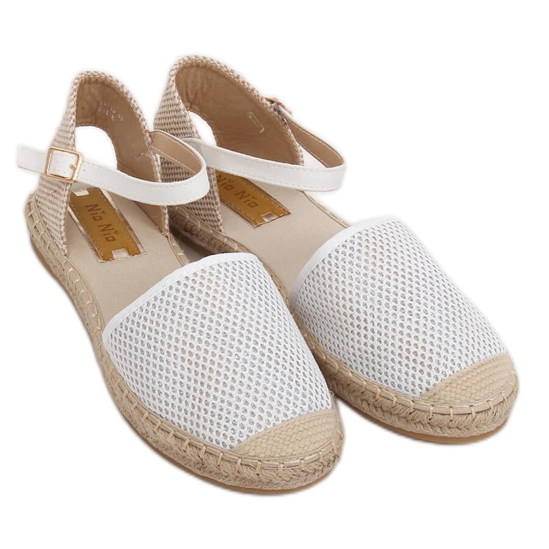 Bijele ženske espadrile MB-64119 Bijele bijela