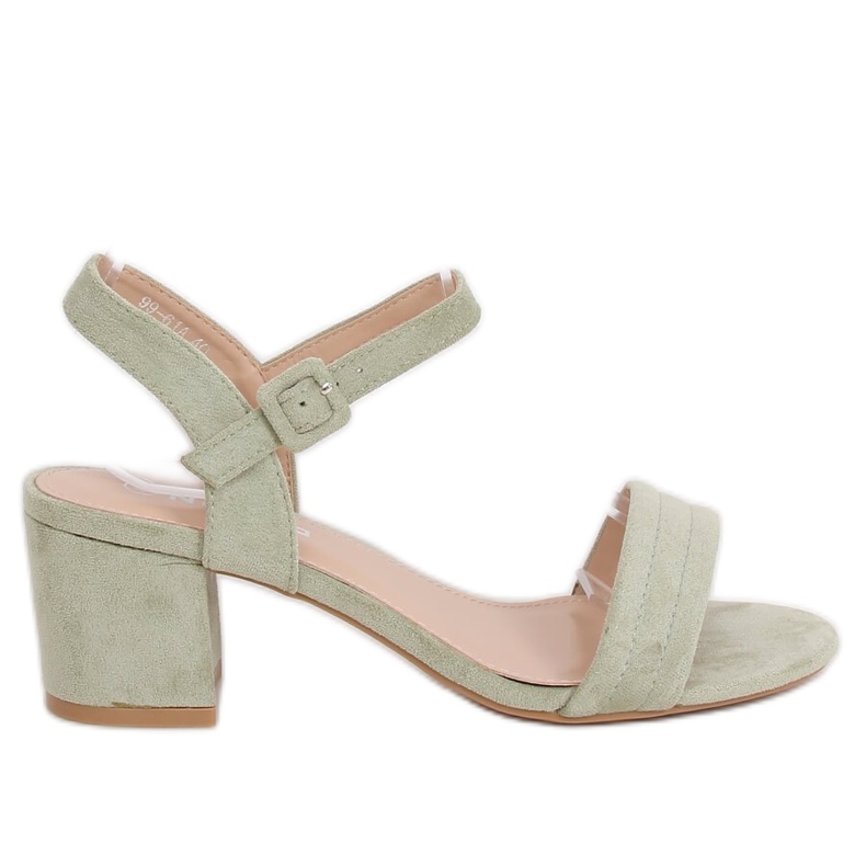 Sandale s visokim potpeticama celadon 99-61A Green zelena