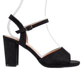 SHELOVET Klasične cipele s visokim potpeticama crna