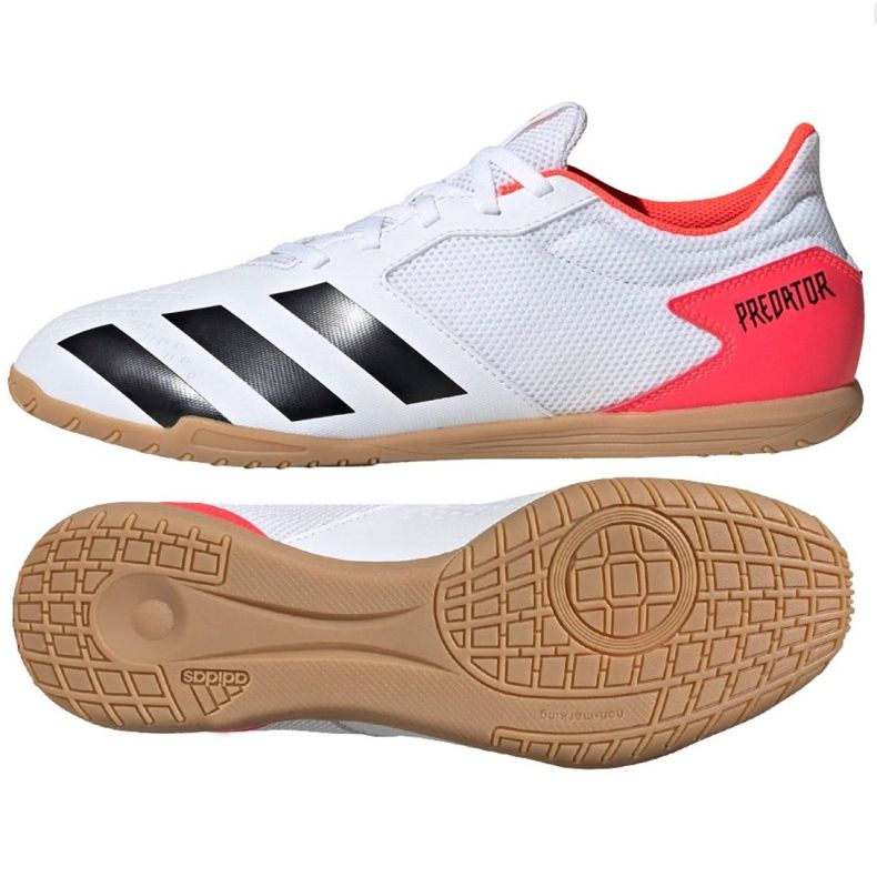 Unutarnje cipele adidas Predator 20.4 In Sala M EG0926 raznobojna bijela