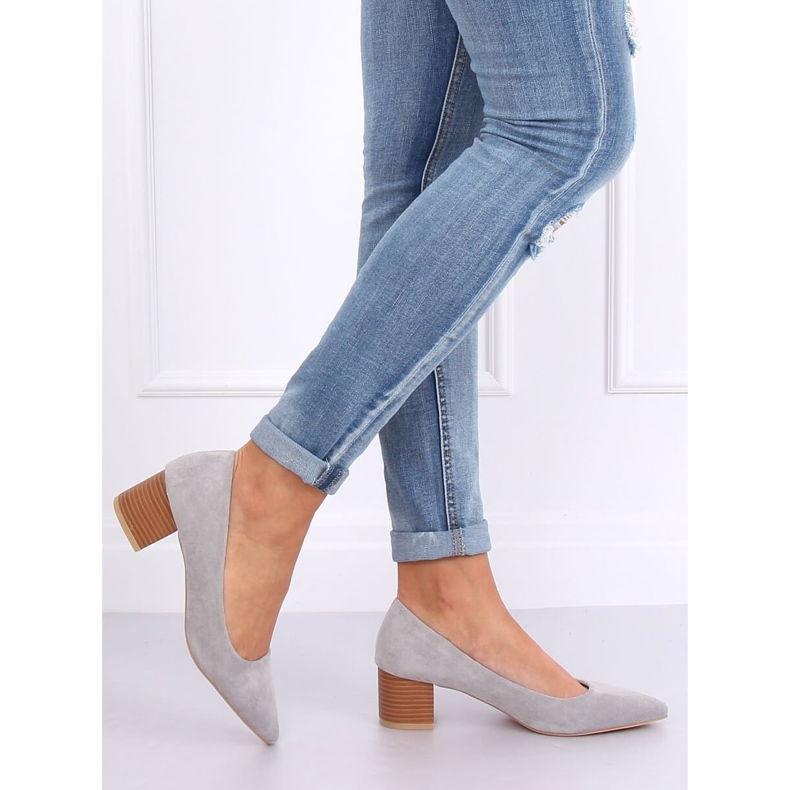 Cipele na drvenoj peti sive boje CL75P Siva