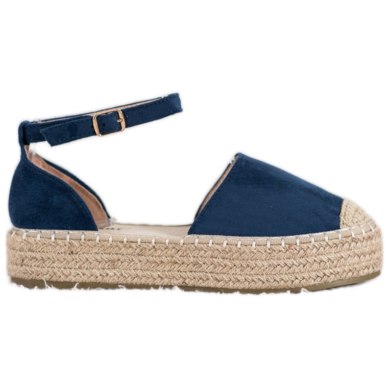 Seastar Tamnoplave espadrile na platformi plava