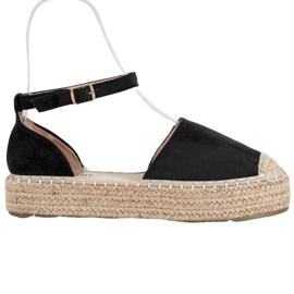 Seastar Crne espadrile na platformi crna
