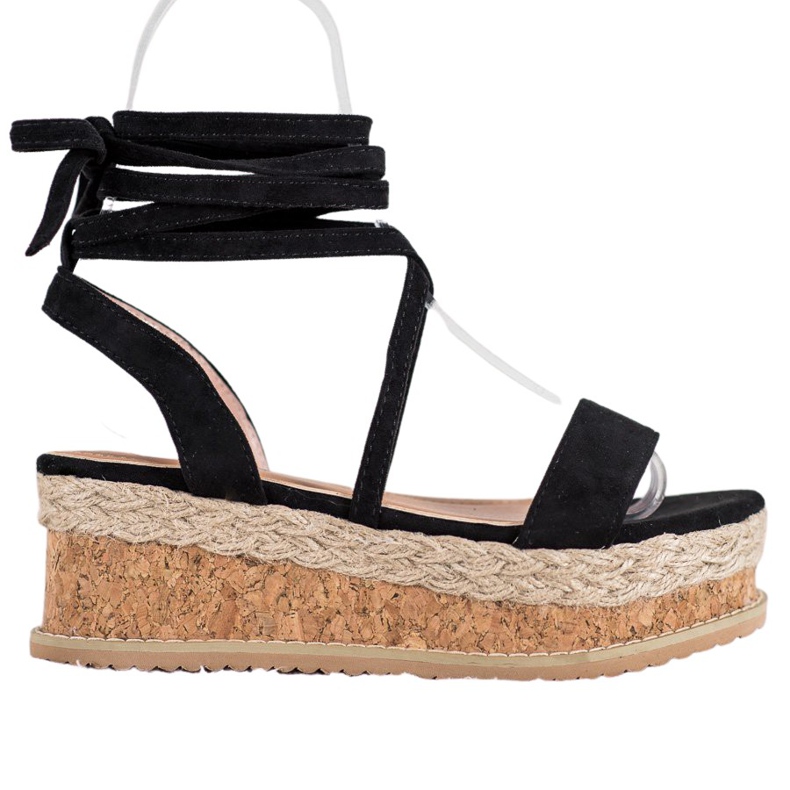 Seastar Privezane sandale od antilopa crno