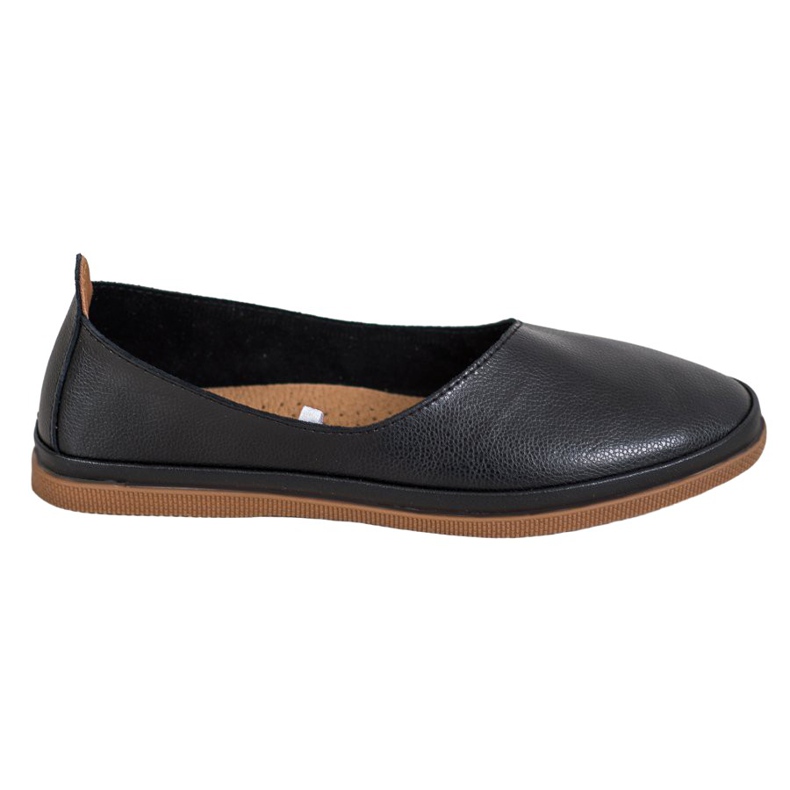 Kožne cipele Slip On VINCEZA crno