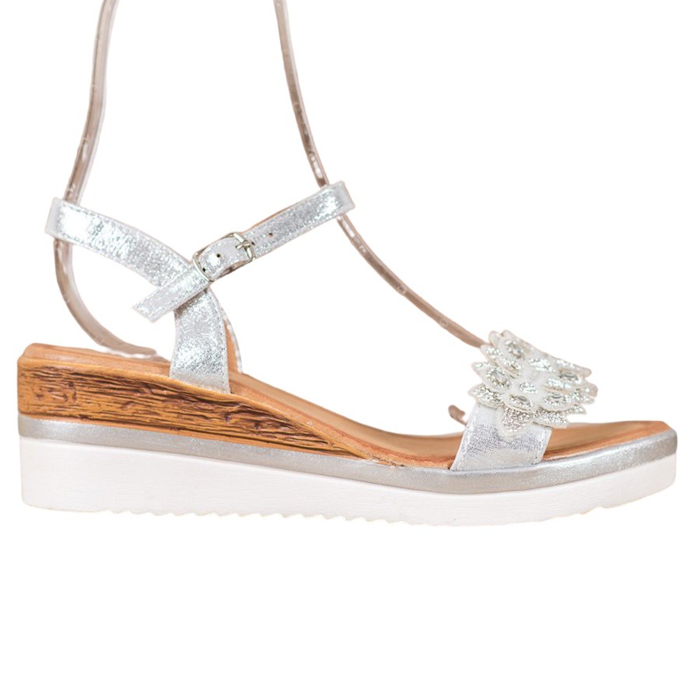 Mannika Elegantni klinovi s ukrasima siva