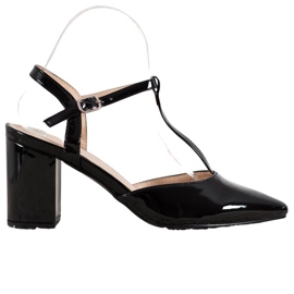 Diamantique Pumpe na šipci s otkrivenom petom crna