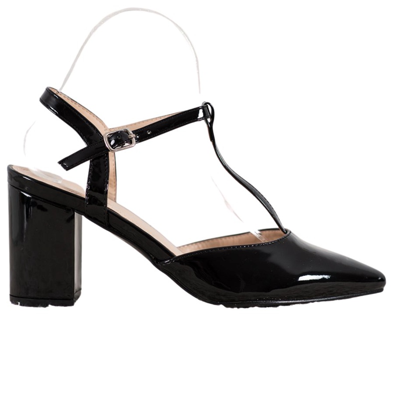 Diamantique Pumpe na šipci s otkrivenom petom crno