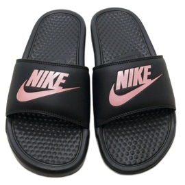 Nike Benassi Just Do It W 343881-007 crna ružičasta