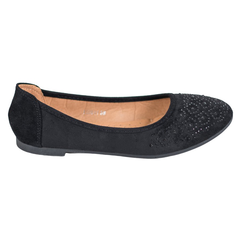 Diamantique Klasična balerina s kristalima crno