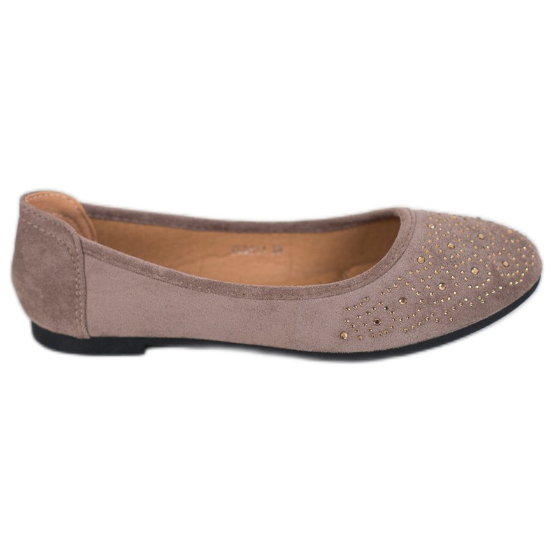 Diamantique Klasična balerina s kristalima bež